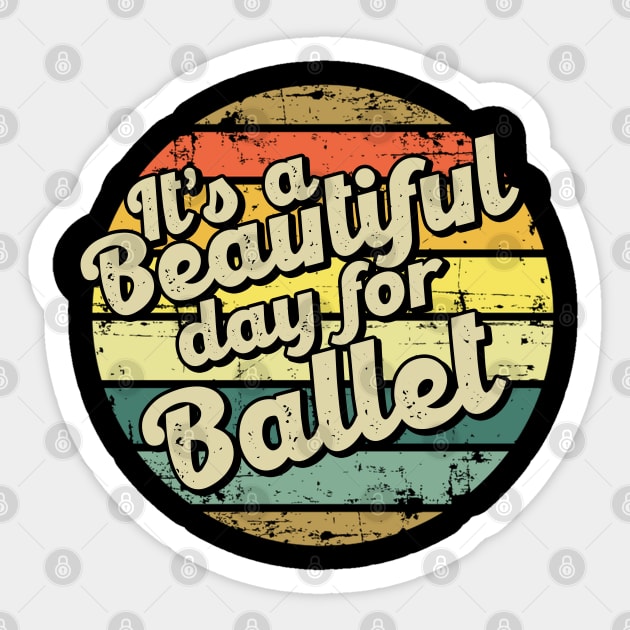 Ballet gift for ballerina. Perfect present for mother dad friend him or her Sticker by SerenityByAlex